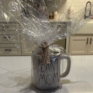 Rae Dunn White 'Plant Mom' Mug